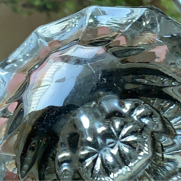 Vintage Glass Brass Doorknob - Picture 5 of 13